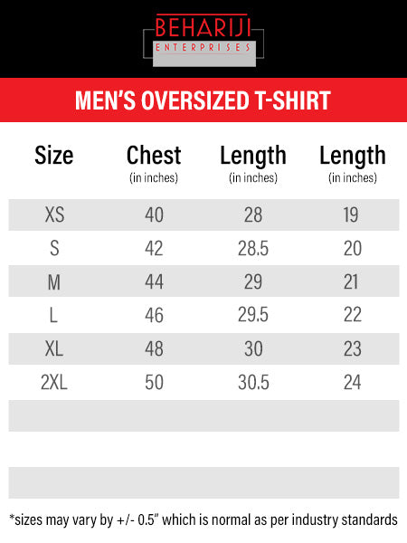 Oversized (180-240 GSM) - Men's T-shirt